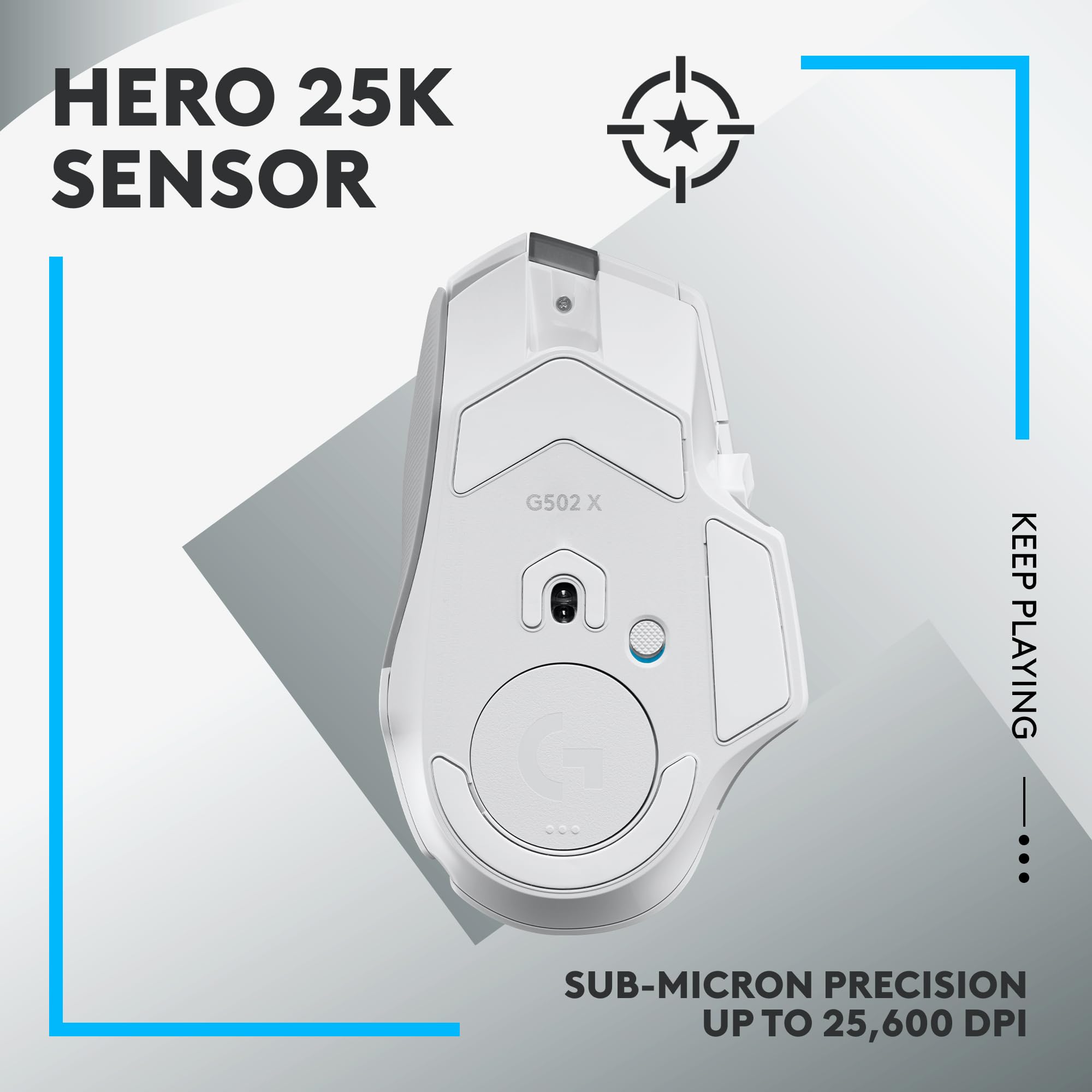 Logitech G502 X Lightspeed Wireless Gaming Mouse & G733 Lightspeed Wireless Gaming Headset Combo - White | High-Performance PC Gaming Gear for FPS, MOBA & Esports | Ergonomic Design for Long Gaming Sessions