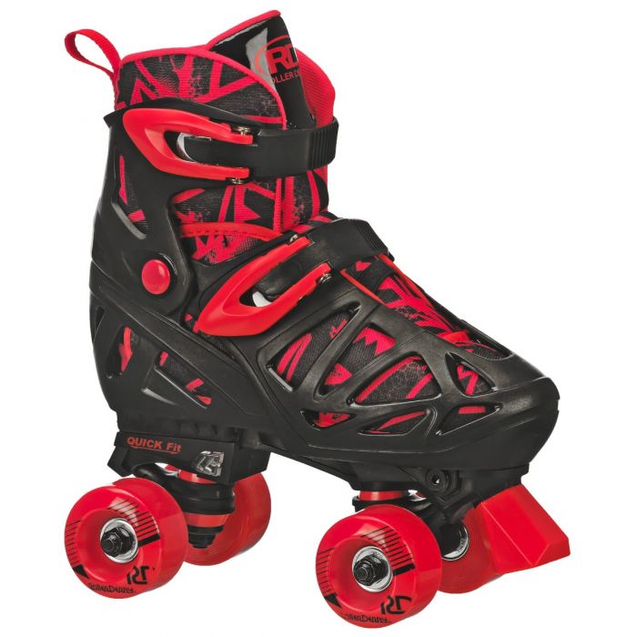 RDS Trac Star Adjustable Roller Skates for Adults - Lightweight Outdoor & Indoor Skates for Fitness, Recreation & Roller Derby (Perfect for Beginners & Advanced Skaters)