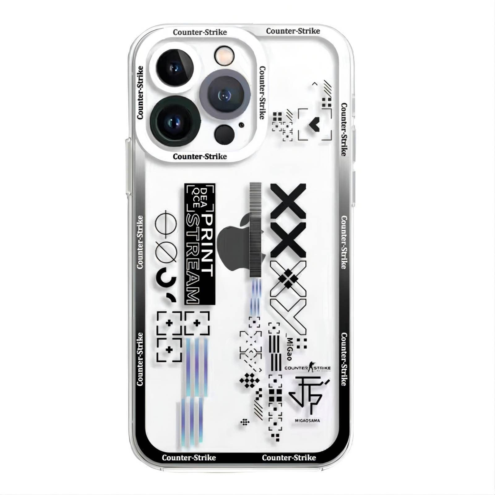 Printstream Shockproof Phone Case Compatible with iPhone 12 Mini/13/12/11/Xr/X/8 - Slim Protective Cover with Anti-Scratch Design for Everyday Use & Outdoor Activities