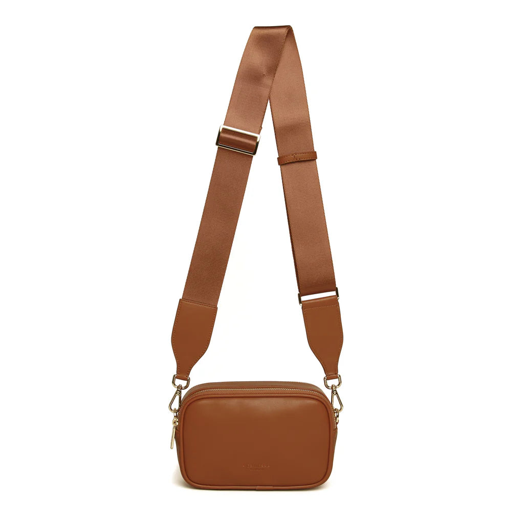 Alice Wheeler Madrid Nappa Leather Handbag in Tan - Stylish Crossbody Purse for Women, Perfect for Work, Travel & Everyday Use