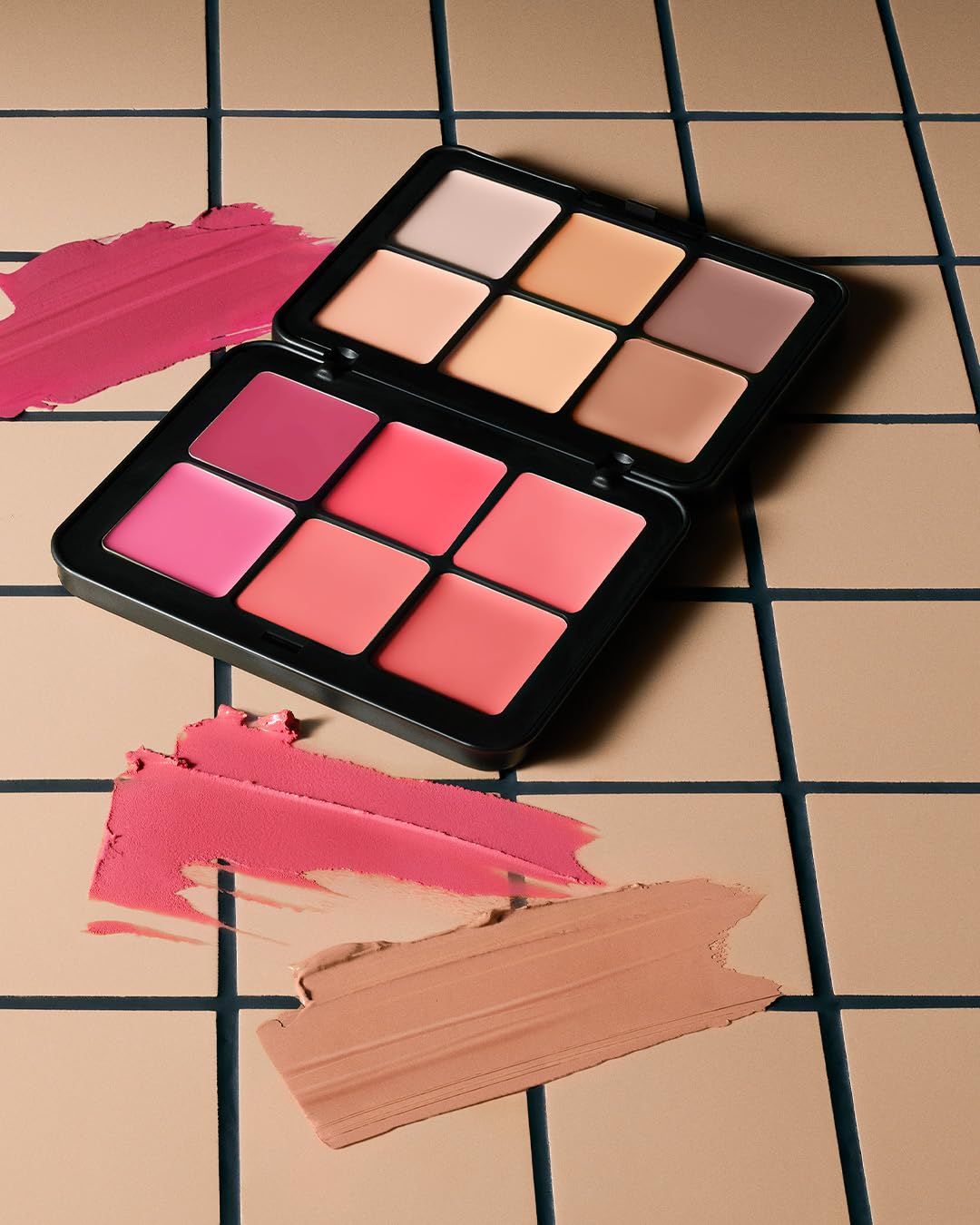 Make Up For Ever HD Skin Face Essentials Palette with Highlighters - Medium Harmony 2 for Women | Face & Cheek Contouring Makeup Kit | Perfect for Daily Wear & Special Occasions