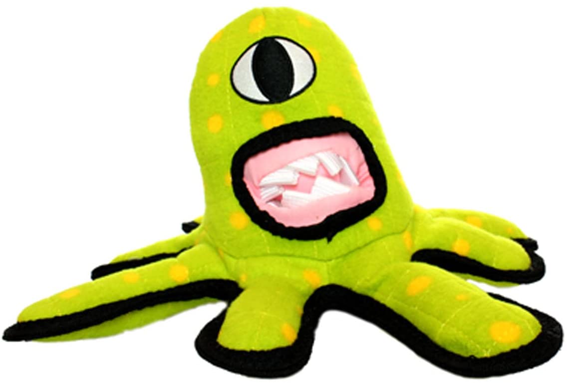 TUFFY Alien Green Dog Toy - Durable Chew Toy for Aggressive Chewers - Perfect for Playtime, Training & Outdoor Adventures
