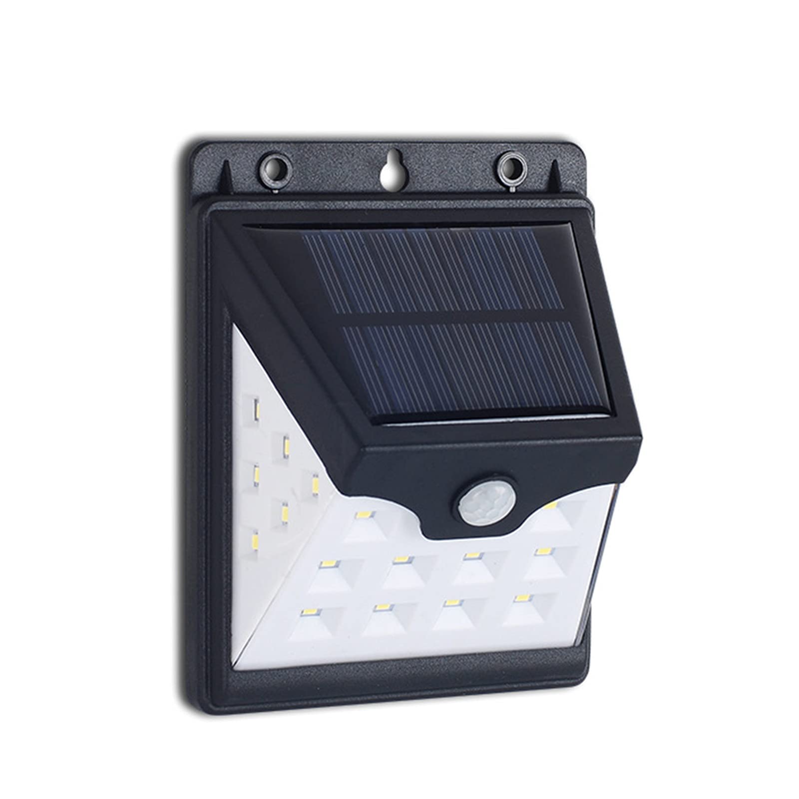 LIUMANG Solar LED Wall Light - 3-Sided High Brightness, Motion Sensor, Waterproof Outdoor Lighting for Garden, Pathway, Patio (Black, 96x124x57mm) - Perfect for Home Security & Landscape Illumination