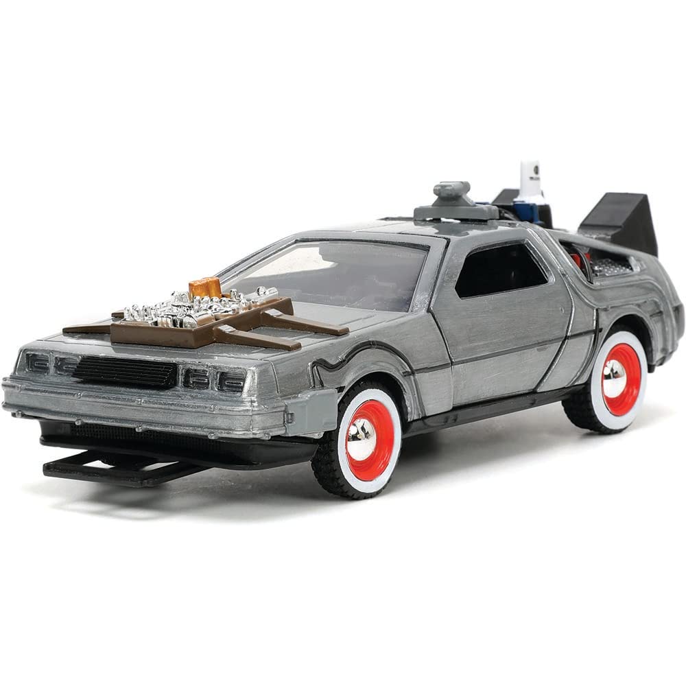 Jada Toys Back to The Future Part III 1:32 Scale Die-Cast Time Machine Car - Collectible Toy for Kids & Adults - Perfect for Display, Gifts, and Movie Fans