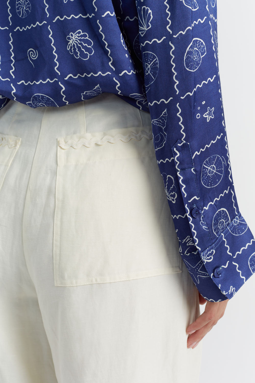 Premium Cream Tencel Linen Pleated Pants for Women - Comfortable Summer Wide Leg Trousers for Office, Travel & Casual Wear