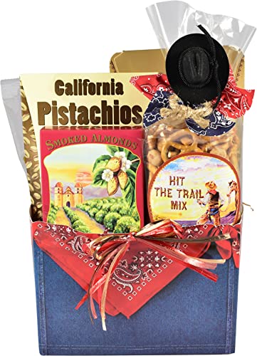 Gift Basket Village Cowboy Crunchies Snack Gift Box - Perfect for Western-Themed Parties, Cowboy Gifts & Office Treats