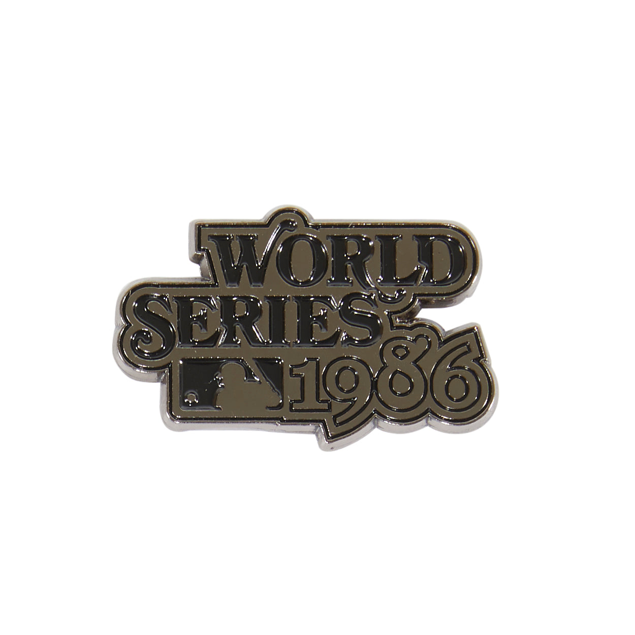Vintage 1986 World Series Hat Club Pin - Black Baseball Memorabilia for Collectors & Fans | Perfect for Display, Gifts & Sports Decor