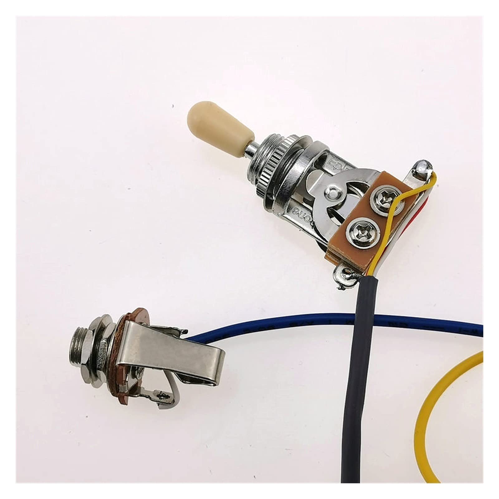 Electric Guitar Pickup Wiring Harness Kit - Push-Pull Switch Potentiometer for LP/SG/Epiphone (Gold Black Hat) - No Welding Required | Perfect for DIY Guitar Upgrades & Repairs