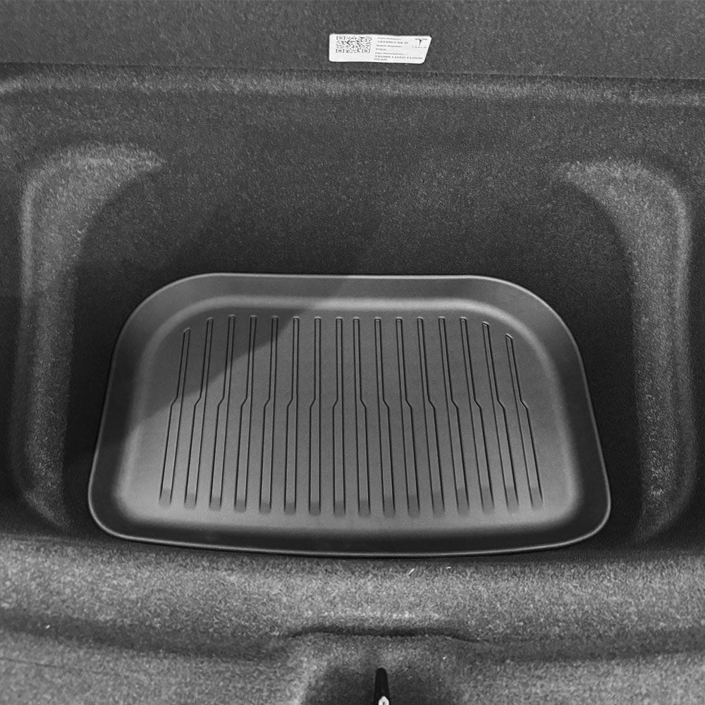 All Weather TPE Trunk Mats for 2025+ Tesla Model Y Juniper - Durable, Custom Fit, Waterproof & Non-Slip Car Cargo Liner - Perfect for Road Trips, Camping & Outdoor Adventures
