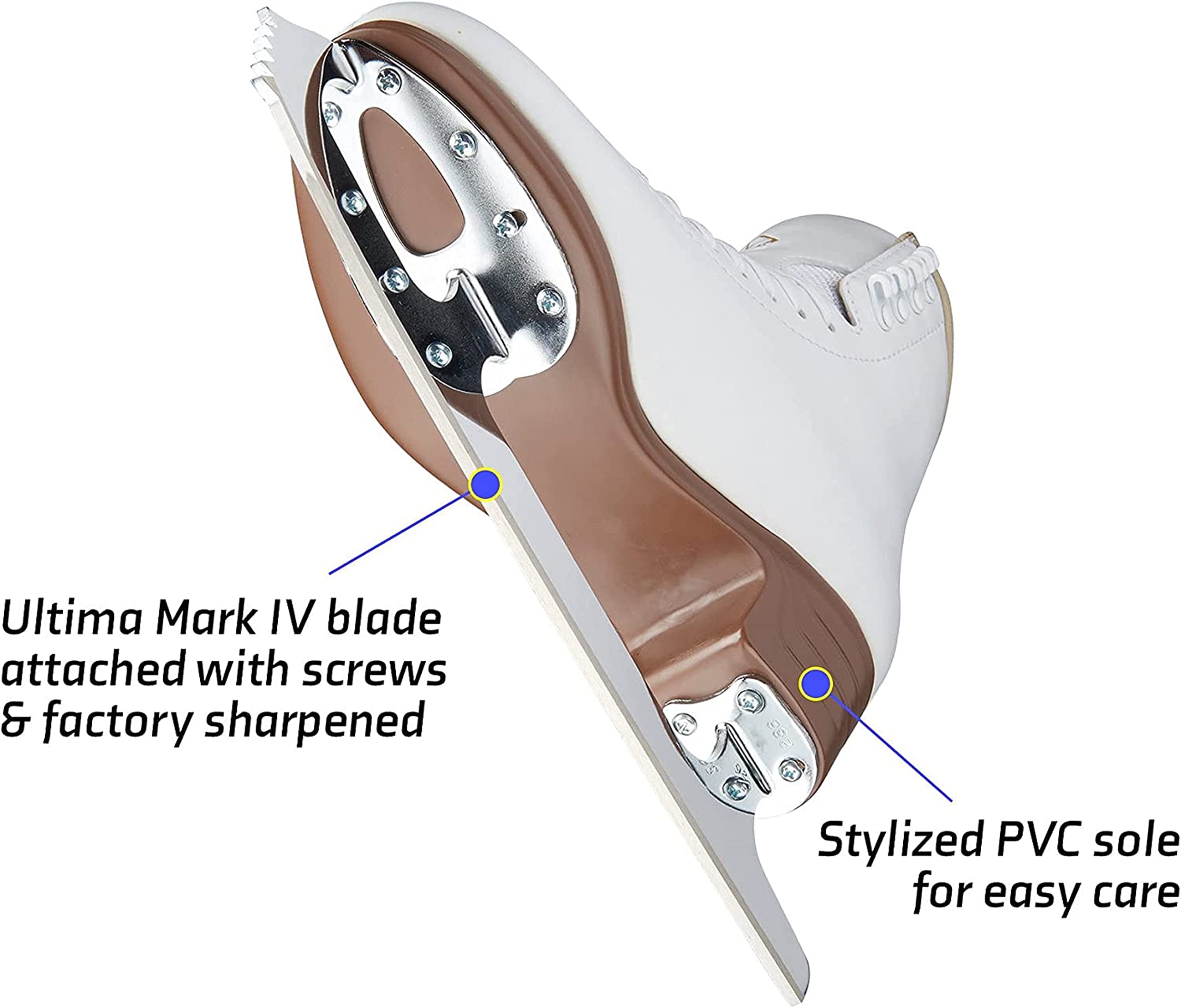Jackson Ultima Artiste Figure Skates with Mark IV Blade - Women's, Girls', Men's, Boys' Ice Skating Shoes for Beginners & Professionals - Perfect for Ice Rinks, Competitions & Recreational Skating