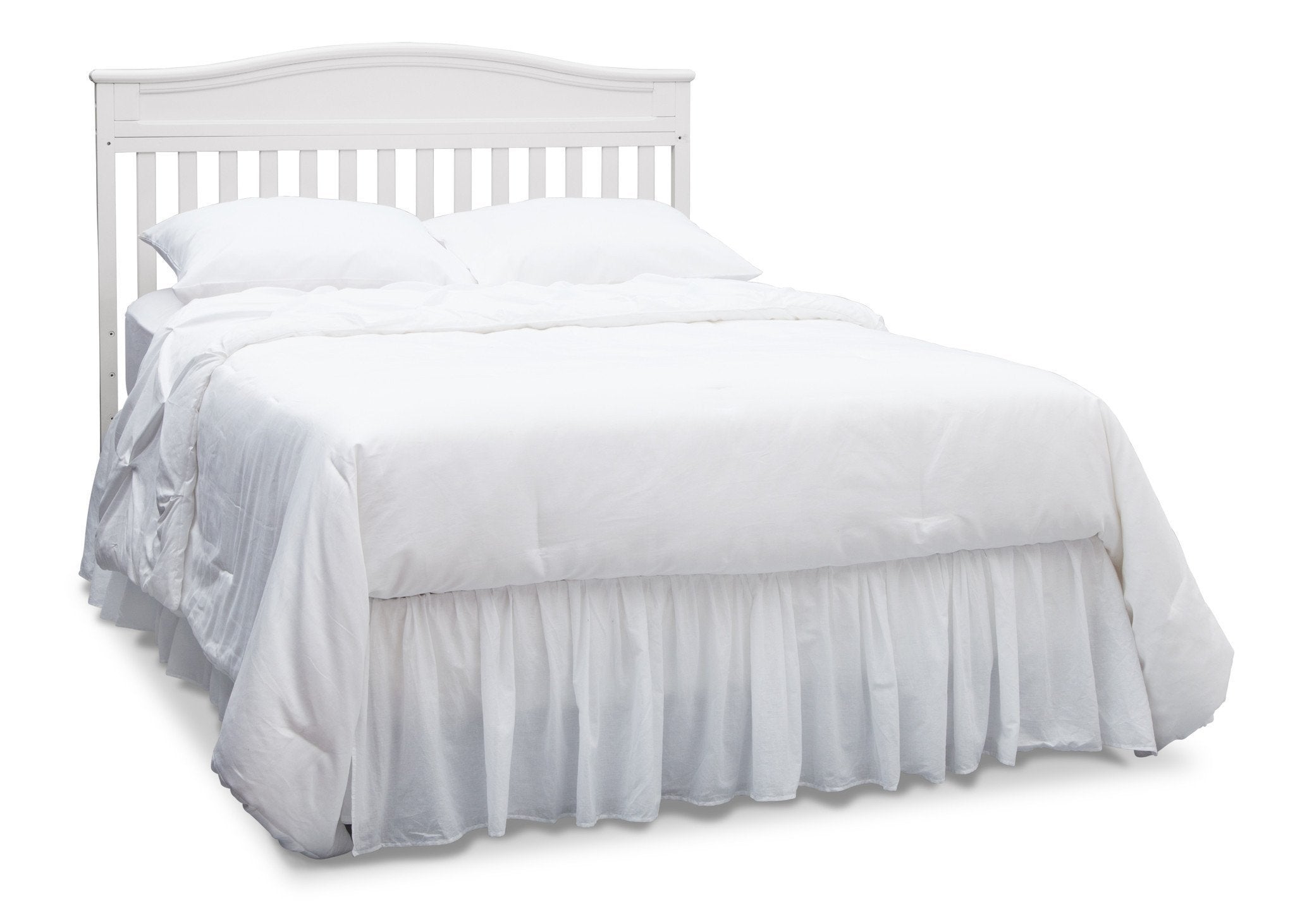 Larkin 4-in-1 Convertible Baby Crib - Toddler Bed, Daybed & Full-Size Bed - Safe & Stylish Nursery Furniture for Newborns to Teens - Perfect for Bedrooms, Daycare & Guest Rooms