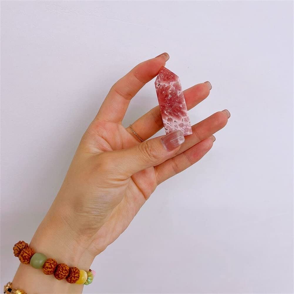 Natural Rhodochrosite Crystal Obelisk Point Tower - Healing Stone for Meditation, Reiki & Home Decor - 1pc Mineral Specimen for Spiritual Healing & Positive Energy