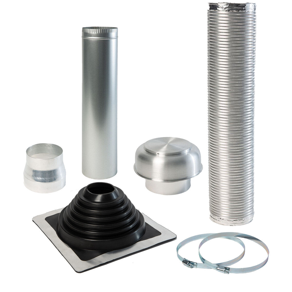 Unilux ULX152 Metal Roof Range Hood Ducting System - Durable Stainless Steel Ventilation for Kitchen Exhaust - Perfect for Home & Commercial Use
