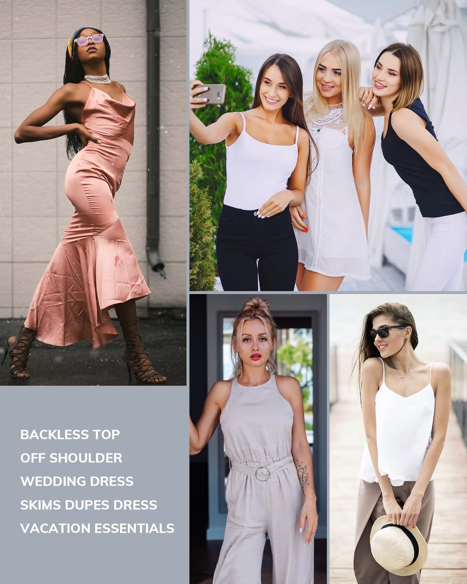 APOWUS Sticky Bra Ultra Thin - Adhesive Invisible Strapless Backless Silicone Bra (2 Pairs) for Small Breasts | Perfect for Backless Dresses, Wedding Gowns & Summer Tops