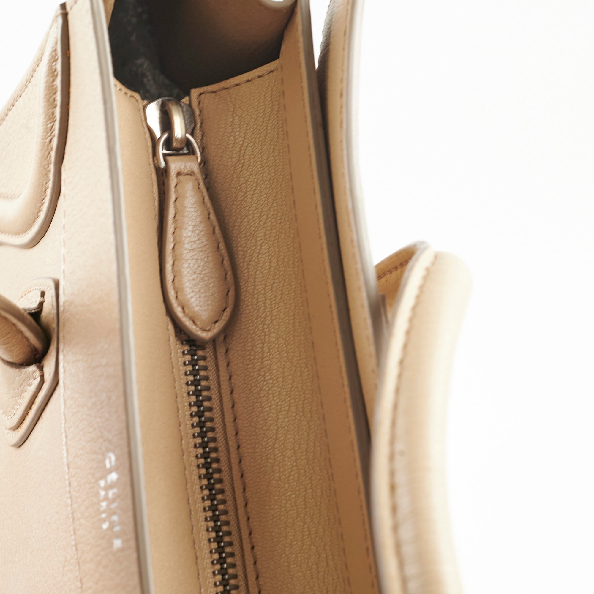 Celine Micro Luggage Bag in Dune - Luxury Leather Crossbody Handbag for Women | Perfect for Work, Travel & Everyday Use