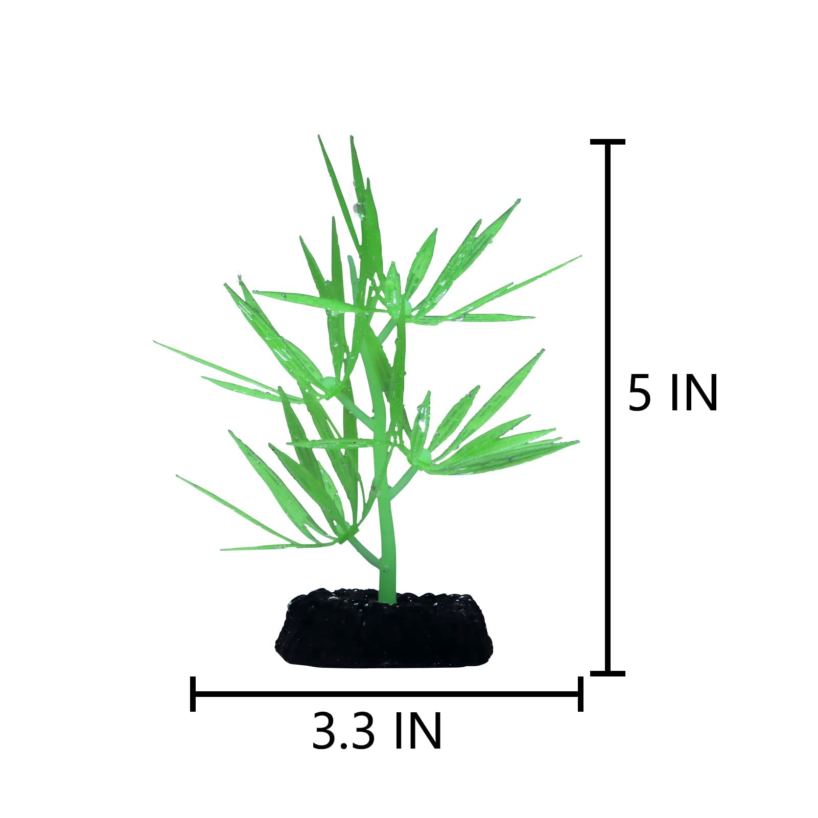 Glowing Artificial Silicone Aquarium Plants - Fish Tank Decorations with LED Light Effect for Betta Fish Tanks, Home & Office Aquascape Decor - Perfect for Tropical Fish Habitats and Underwater Landscape Design