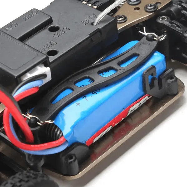 WLtoys K989 1/28 Scale 2.4GHz 4WD Alloy Chassis Brushed RC Car - Ready-to-Run (RTR) Remote Control Vehicle for Indoor Racing, Backyard Drifting & Hobby Enthusiasts