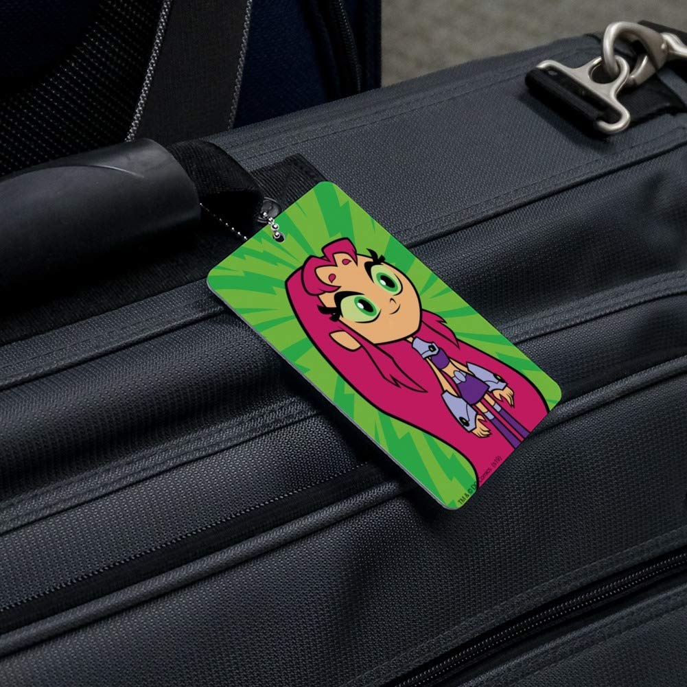 Teen Titans Go! Starfire Luggage Tag - Durable Carry-On ID Card for Suitcases & Travel Bags | Perfect for Kids, Cosplay Fans & Comic Conventions