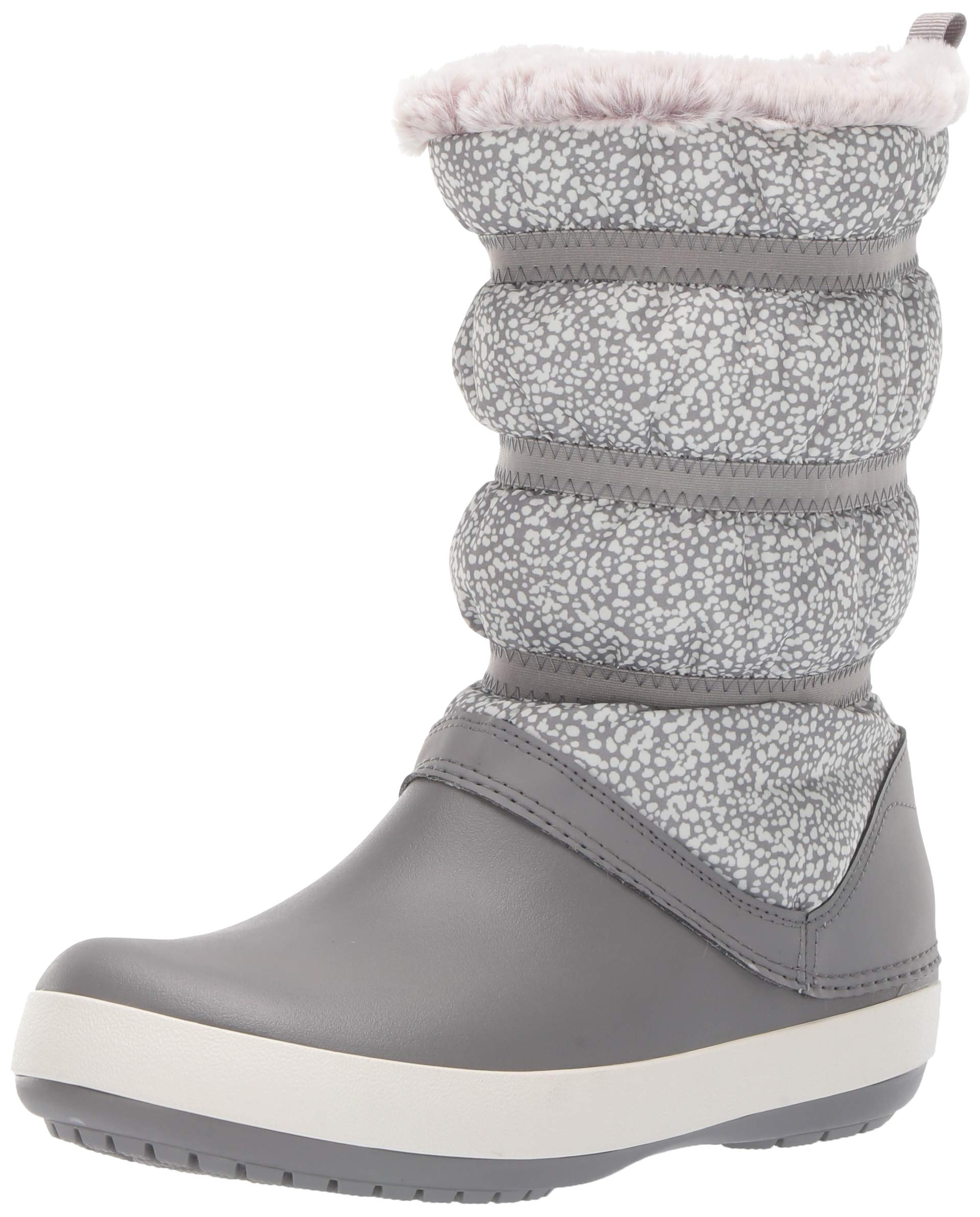 Crocs Women's Crocband Winter Boots - Waterproof Slip-Resistant Snow Boots for Women | Warm Comfortable Winter Shoes for Outdoor Activities, Snow Hiking & Cold Weather