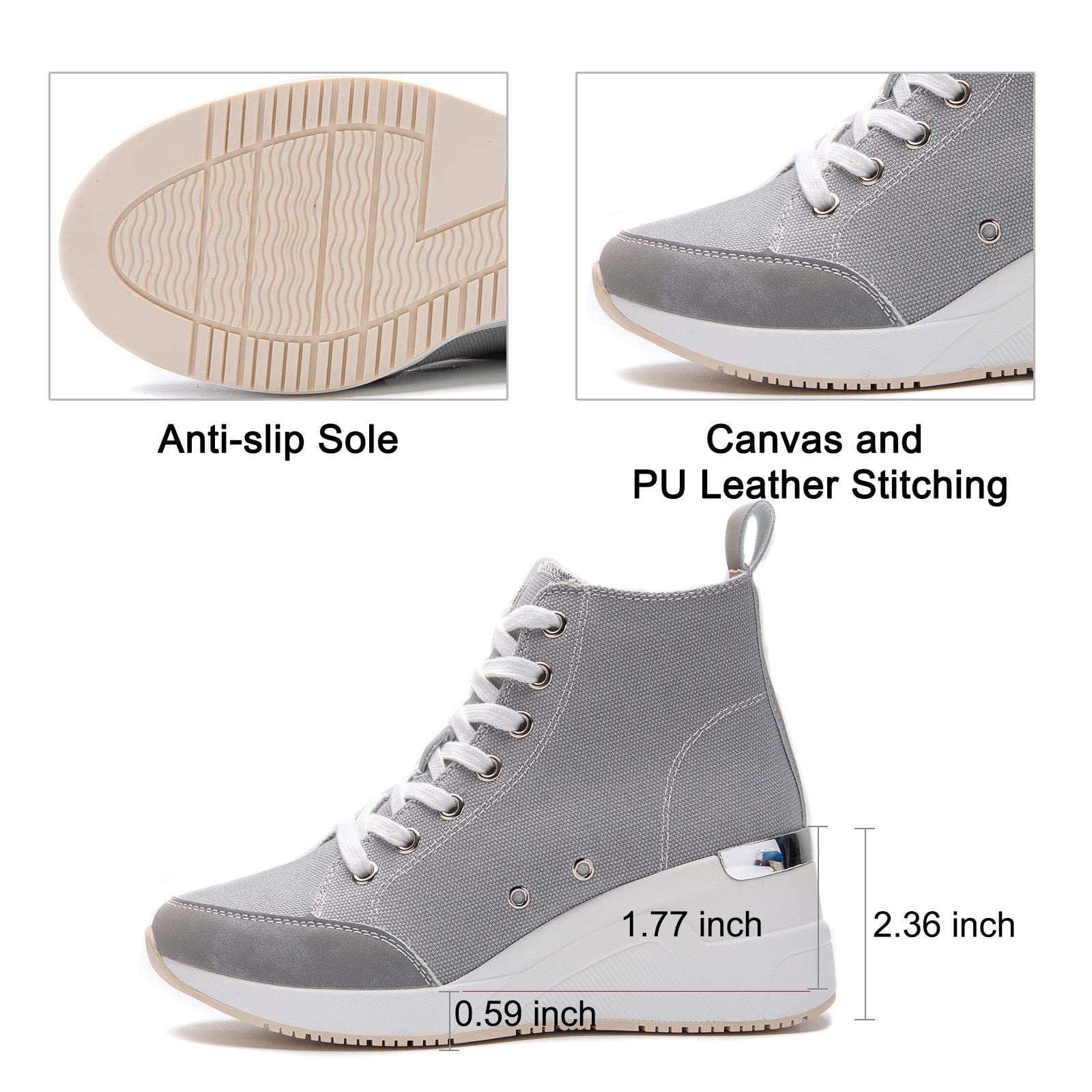 Cestfini Women's Graffiti High Top Sneakers - Breathable White & Black Platform Canvas Shoes with Lace-Up Design | Perfect for Streetwear, Urban Fashion & Casual Outfits