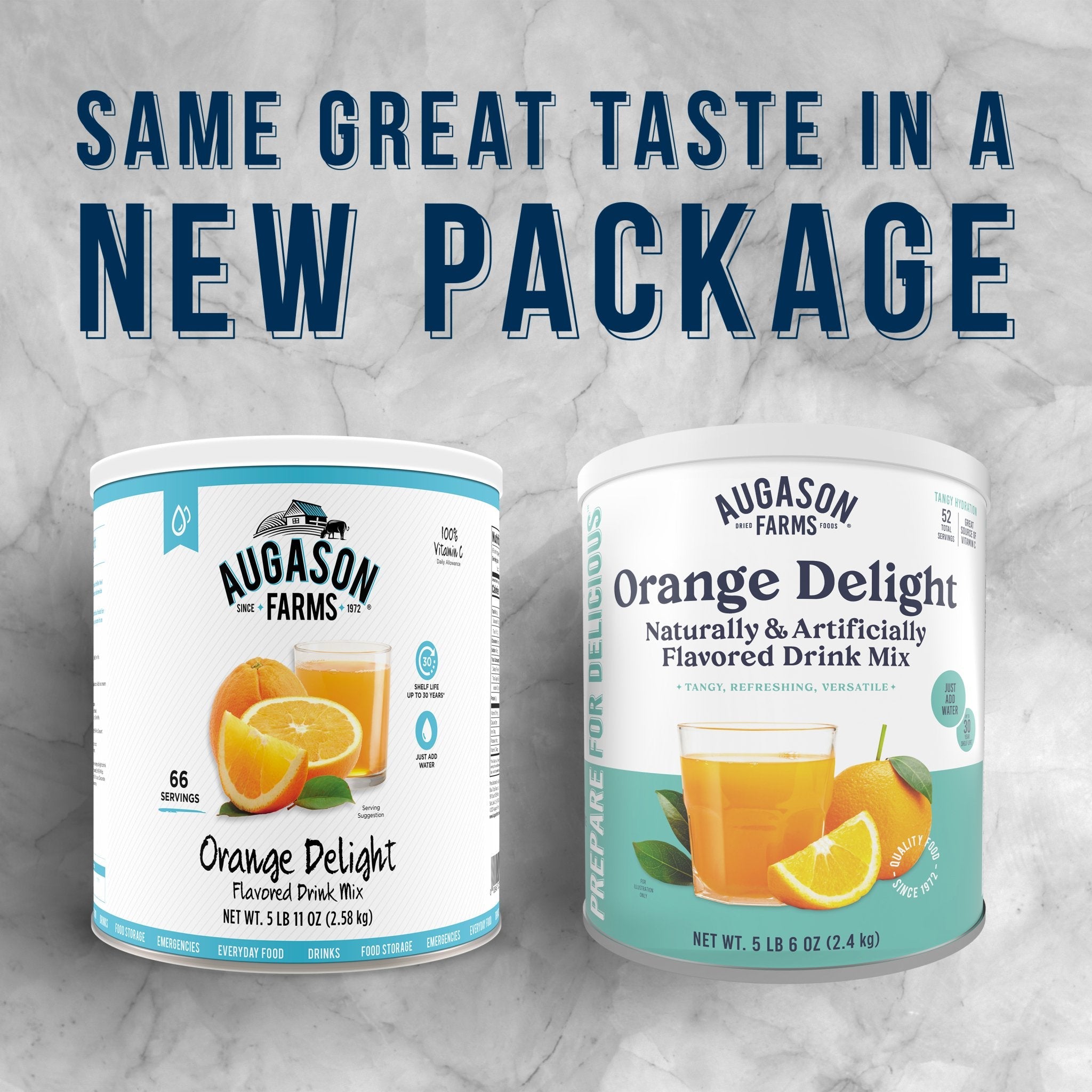 Orange Delight Drink Mix Can - 52 Servings, Refreshing Citrus Flavor for Energy & Hydration | Perfect for Parties, Sports & Outdoor Activities
