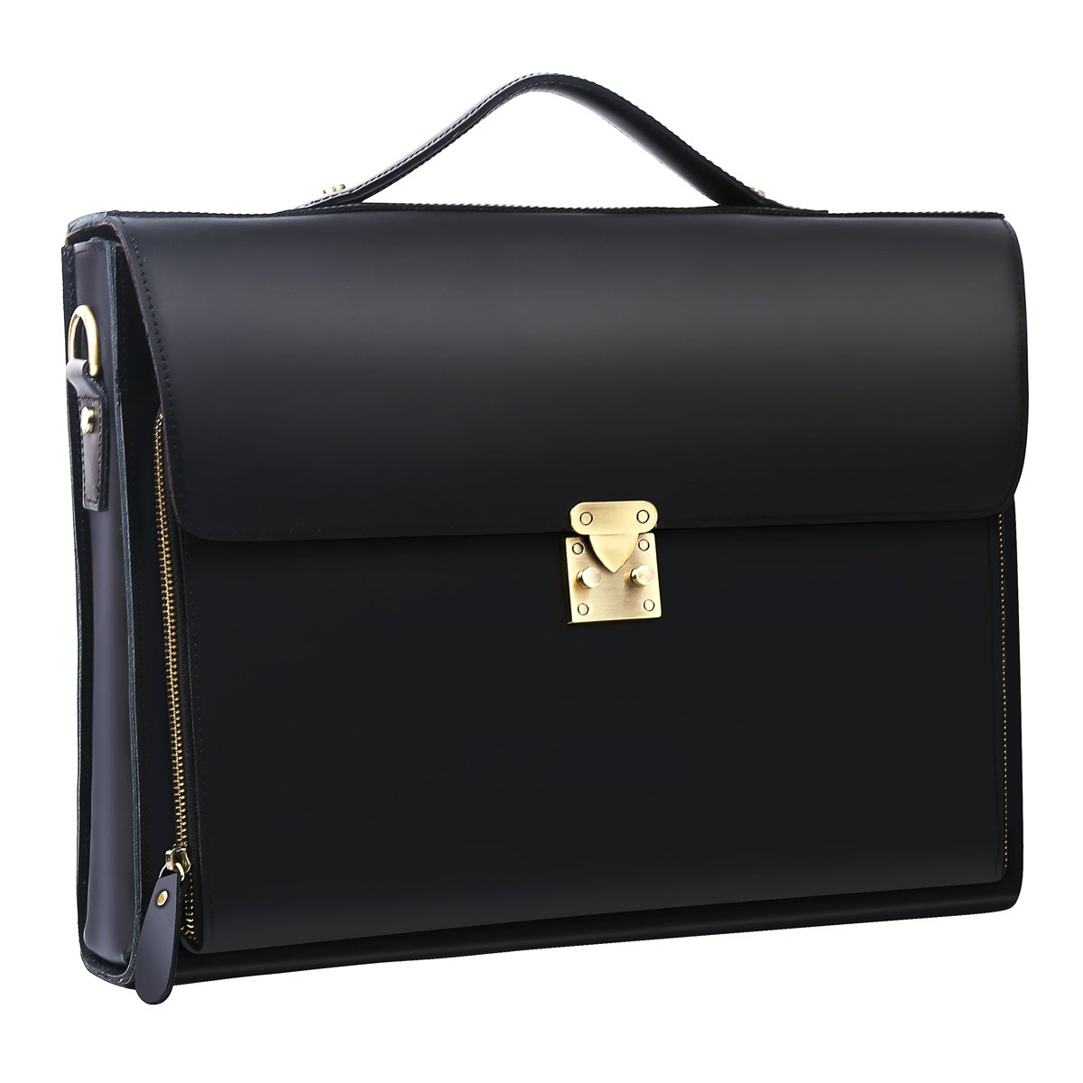 Premium Genuine Leather Briefcase for Men - Stylish Laptop Messenger Bag with Shoulder Strap - Ideal for Business, Work & Travel - Durable Office & Commuter Bag for Professionals
