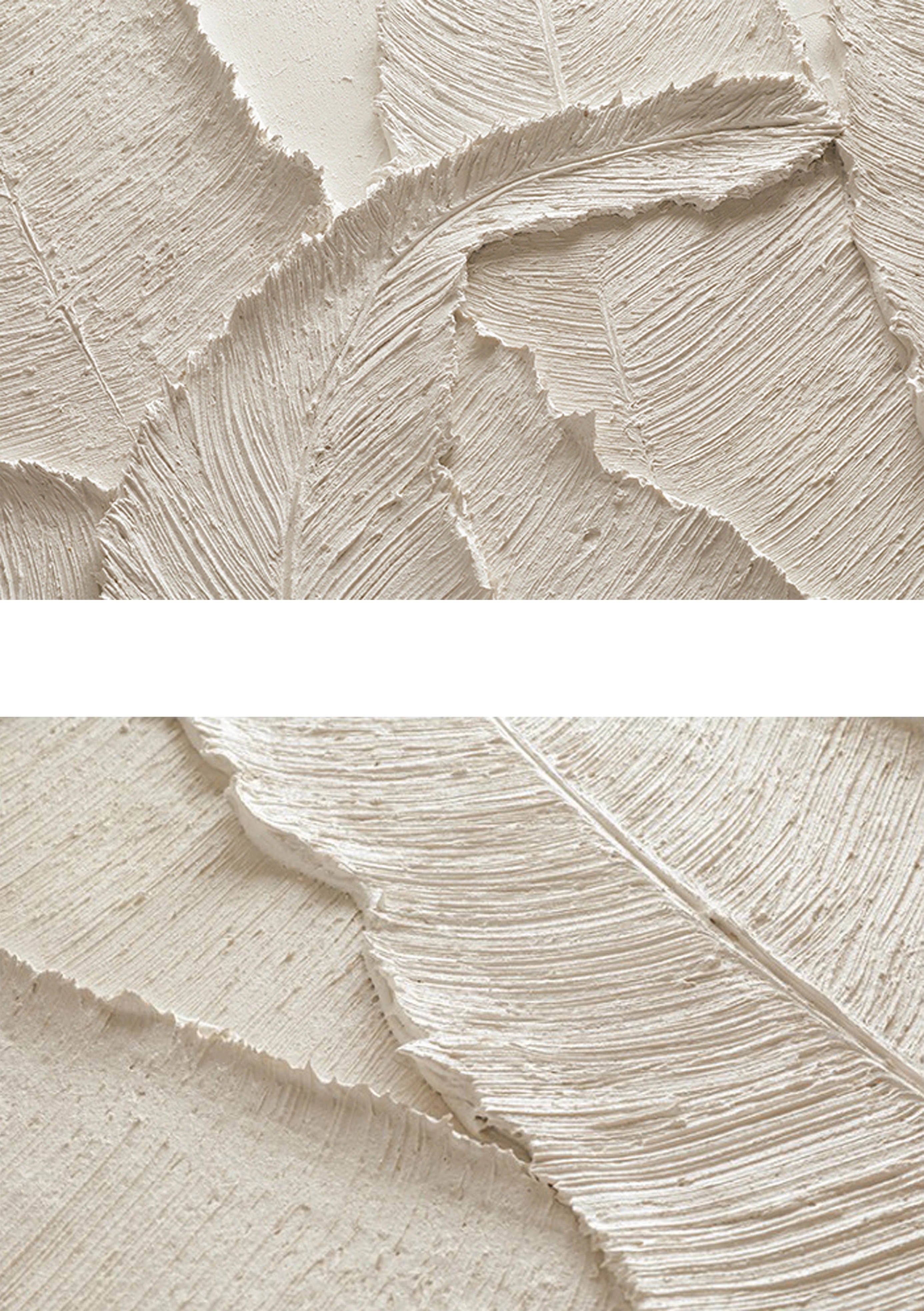 Minimalist Textured Plaster Art Paintings - Set of 2 Modern Wall Decor for Living Room & Bedroom | #MM059