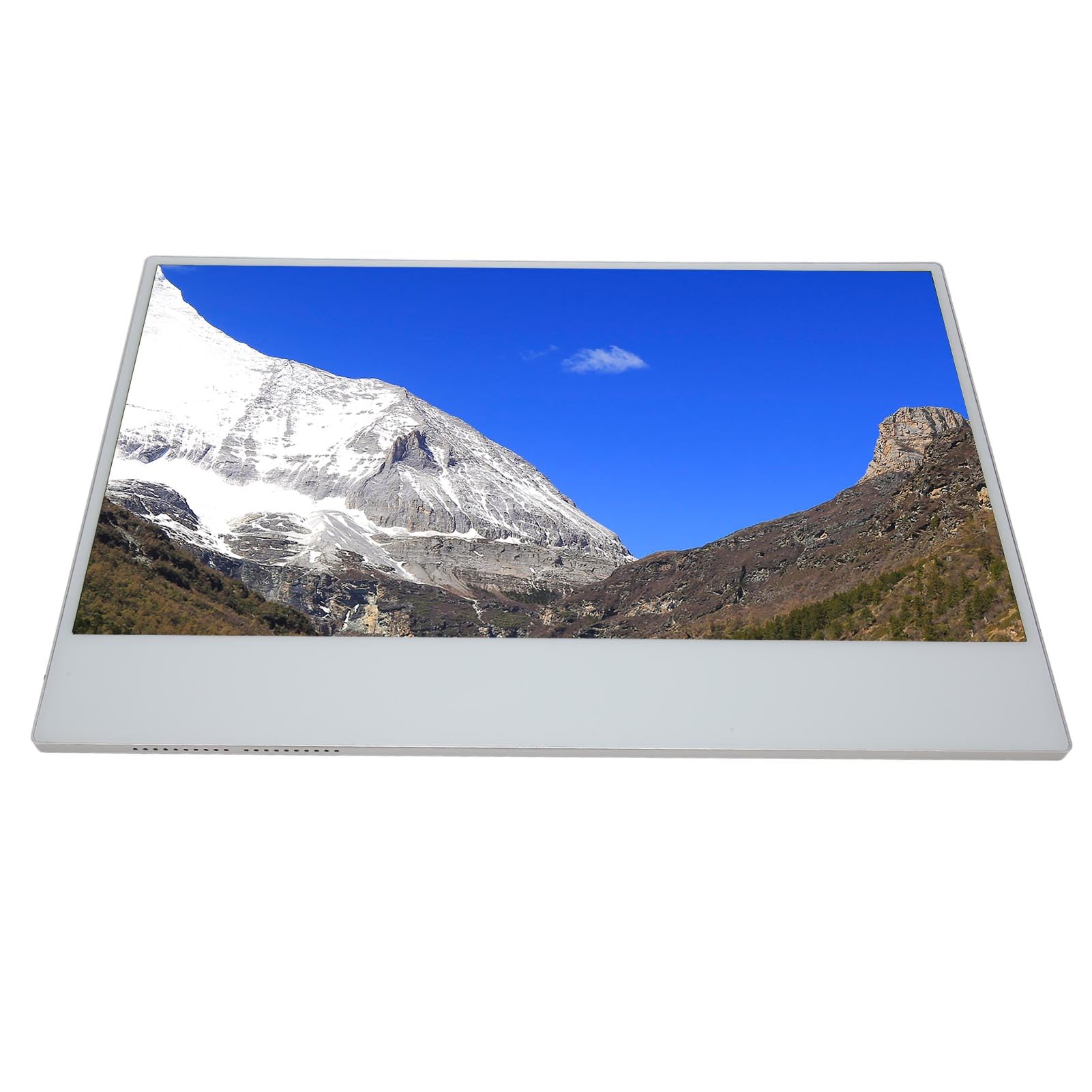 16 Inch Ultra Thin Portable Monitor for Laptop & Computer - Wide Viewing Angle, Flexible Stand - Perfect for Office Work, Gaming & Travel (EU Plug)