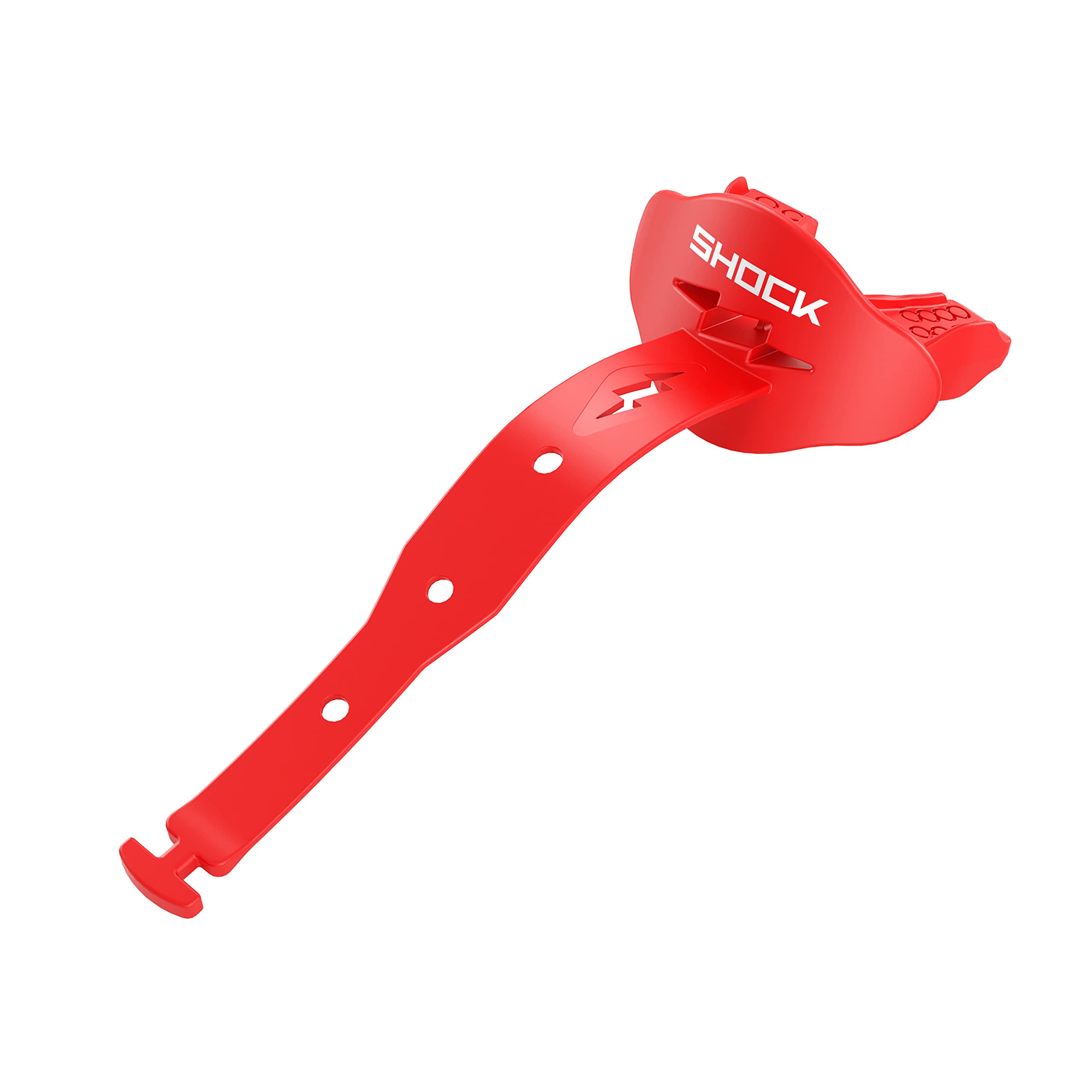 Shock Doctor Bolt Lipguard Mouthguard - One Size Fits All (OSFA), Red - Perfect for Football, Hockey, Boxing & MMA Training