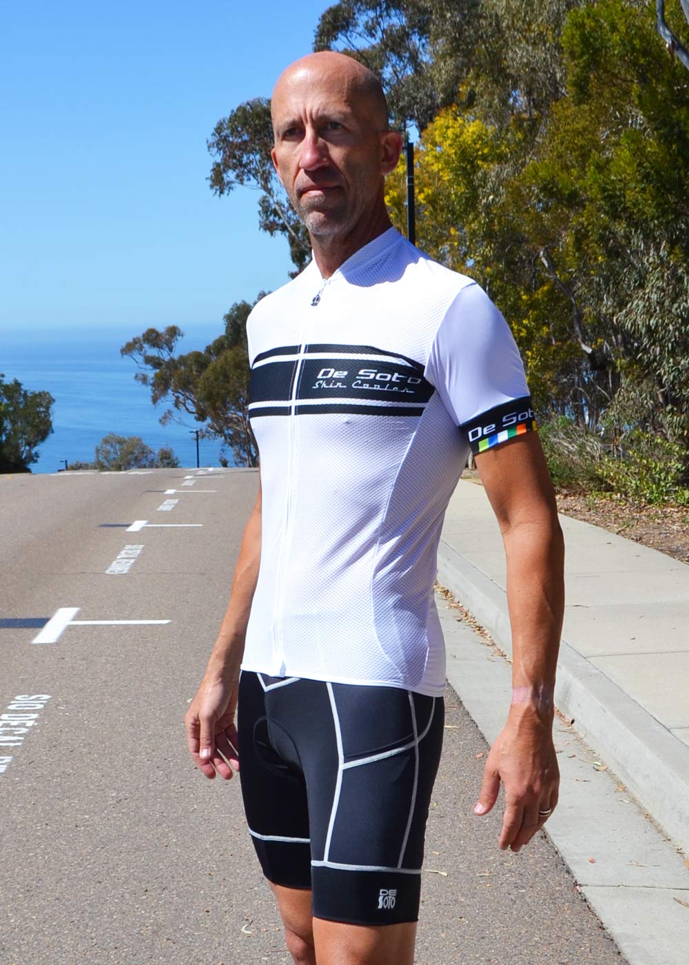 De Soto Skin Cooler Full Zip Tri Top Short Sleeve - Women's Cycling Jersey with UV Protection & Moisture Wicking for Hot Weather Rides, Triathlons & Outdoor Sports
