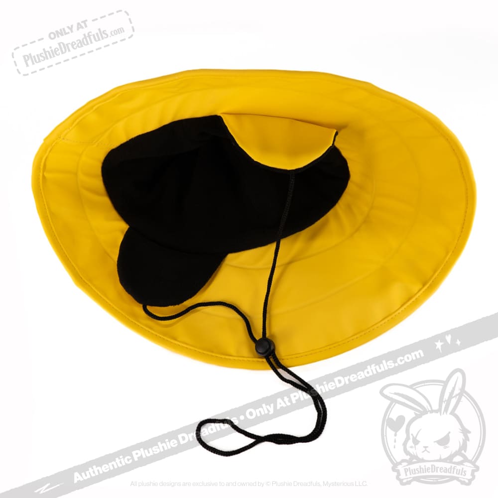 Plushie Dreadfuls Emotional Downpour Yellow Rain Hat - Soft Comfort Toy for Anxiety Relief & Emotional Support | Perfect for Therapy, Gifts, and Cuddling
