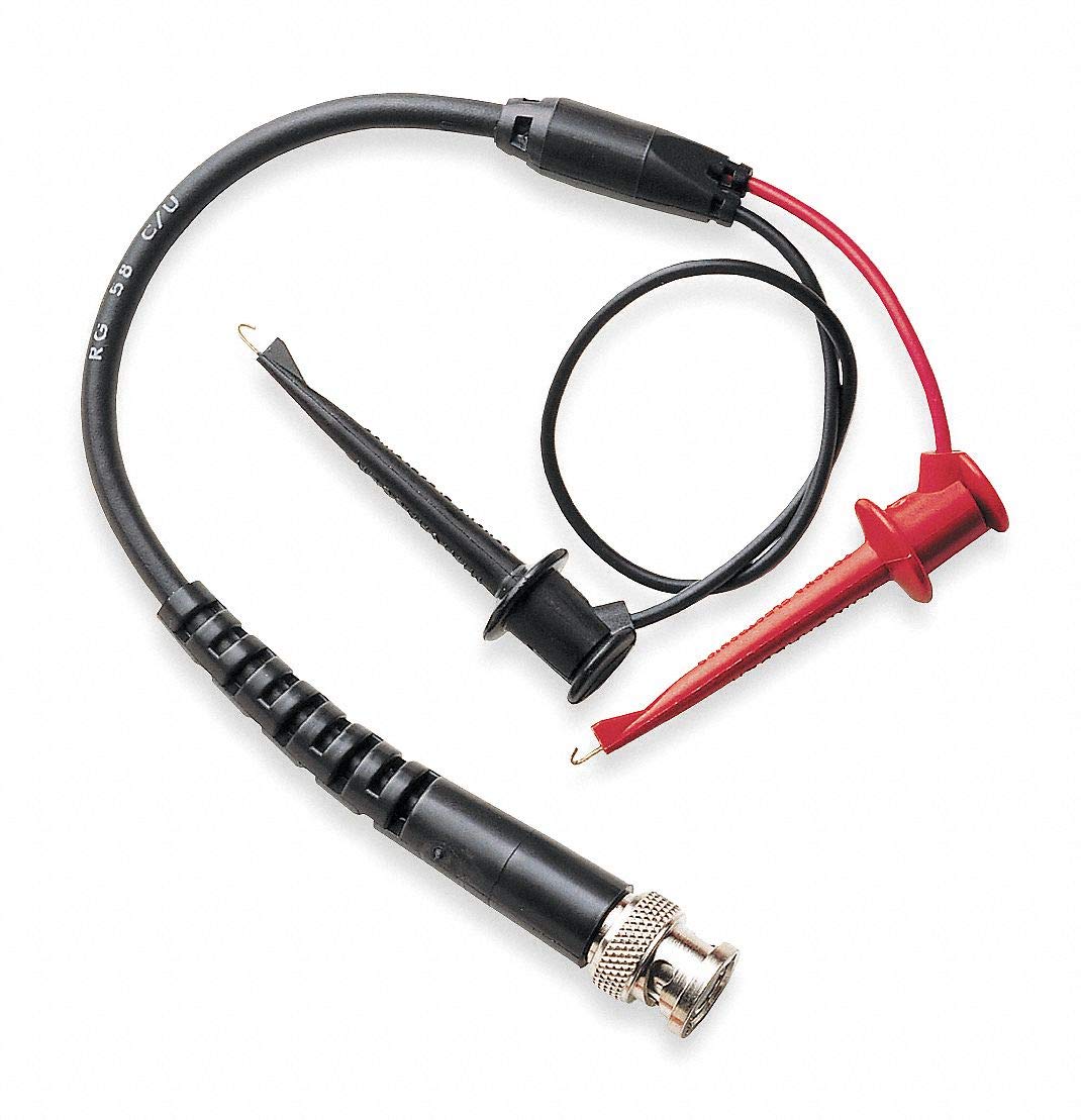 Mini Hook Test Lead Set - Black/Red Alligator Clips - 300VAC Voltage Rating - Perfect for Electronics Testing, Circuit Repair & DIY Projects