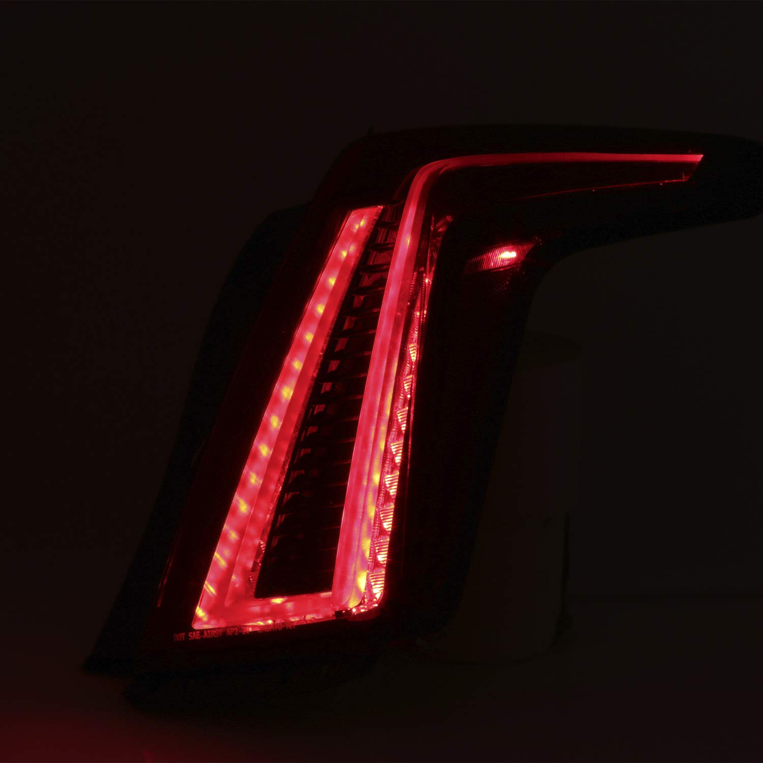 AKKON Full LED Tail Lights for 2020-2022 Cadillac XT5 - OE Style Dark Red Housing - Right Passenger Side Assembly - Perfect for Night Driving & Custom Car Upgrades