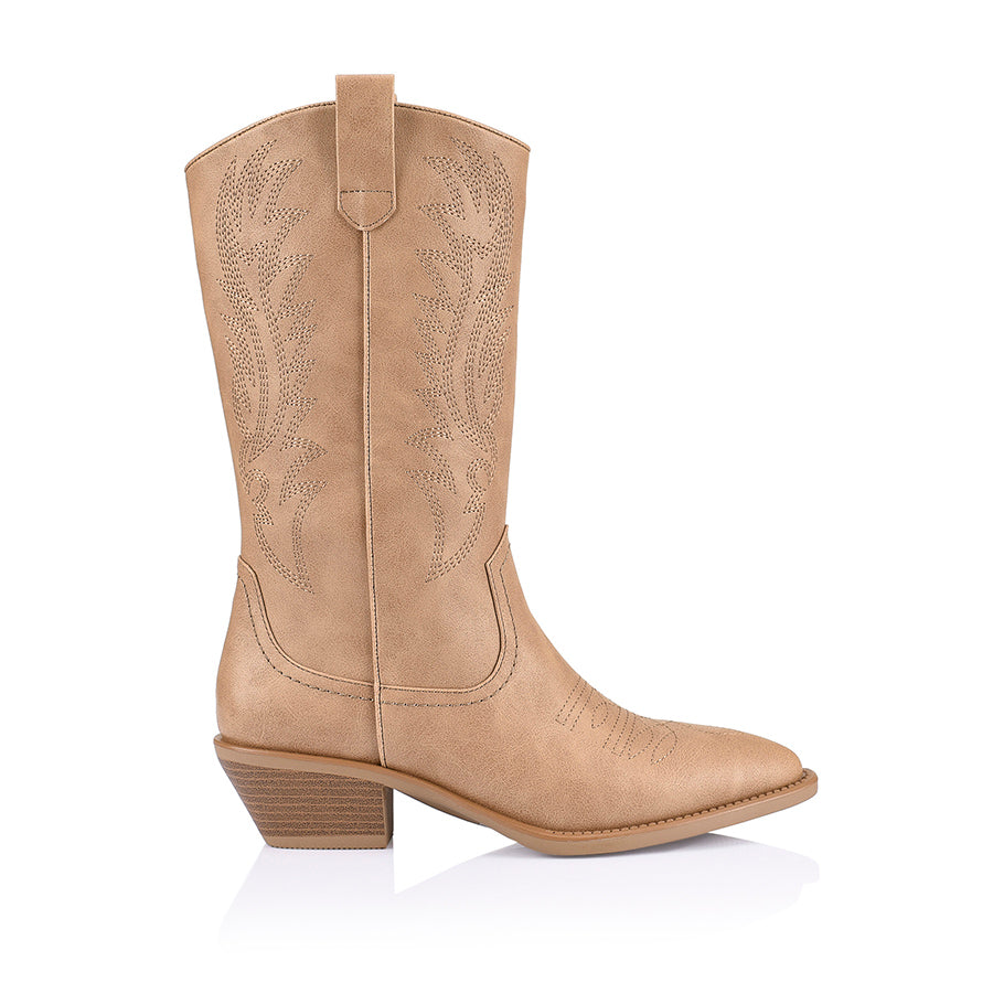 Tall Cowboy Boots Holder for Women & Men - Biscuit Color - Perfect for Boot Storage, Organization & Display in Closet, Entryway or Bedroom