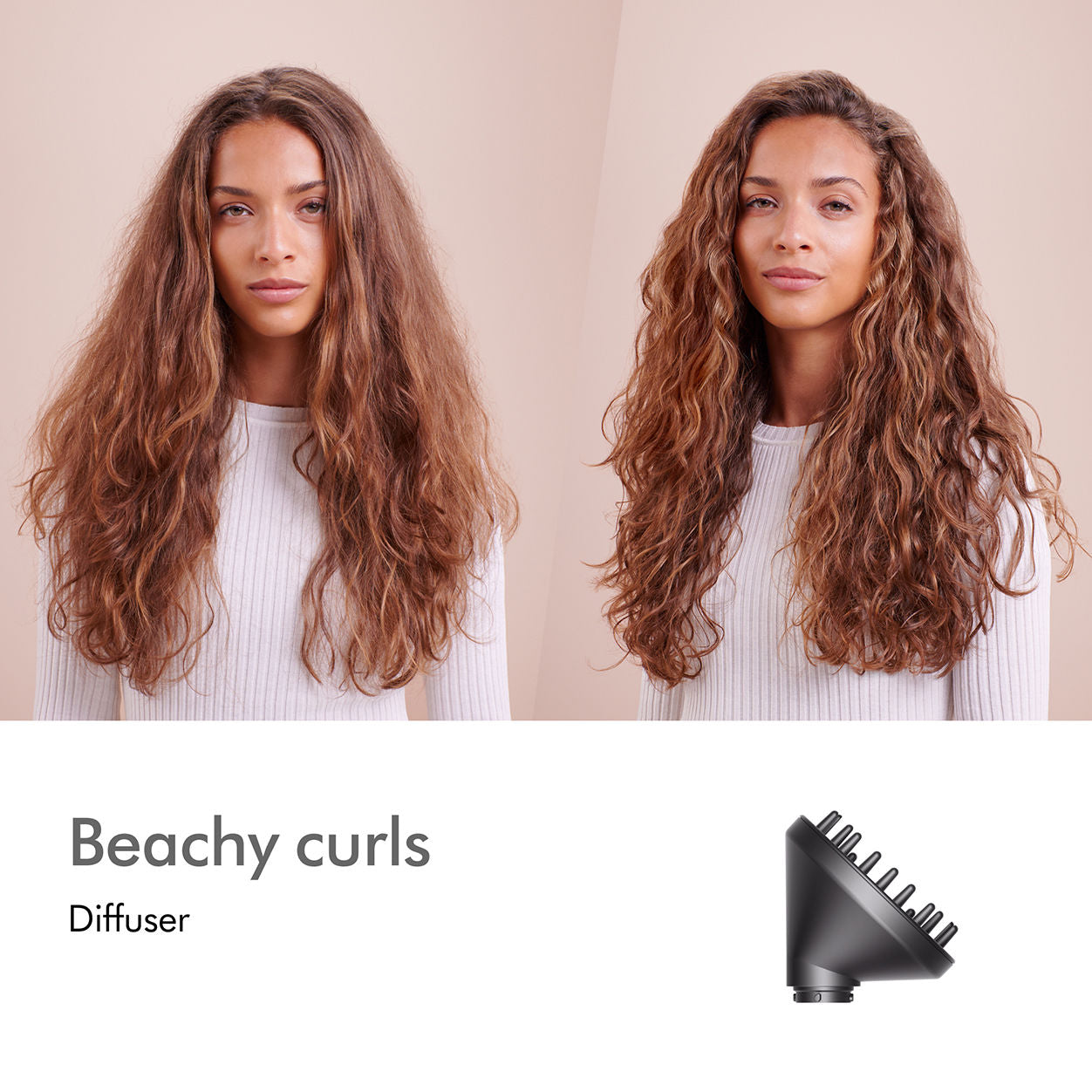 Dyson Airwrap Multi-Styler Complete Long Diffuser for Curly & Coily Hair - Salon-Quality Styling at Home for Bouncy Curls & Defined Coils