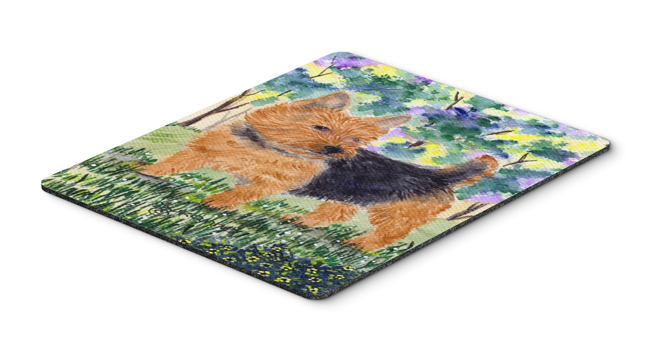 Norwich Terrier Mouse Pad - Large Washable Non-Slip Desk Mat for Home Office, Gaming & Computer Work | Cute Dog Design Hot Pad & Trivet for Kitchen Use