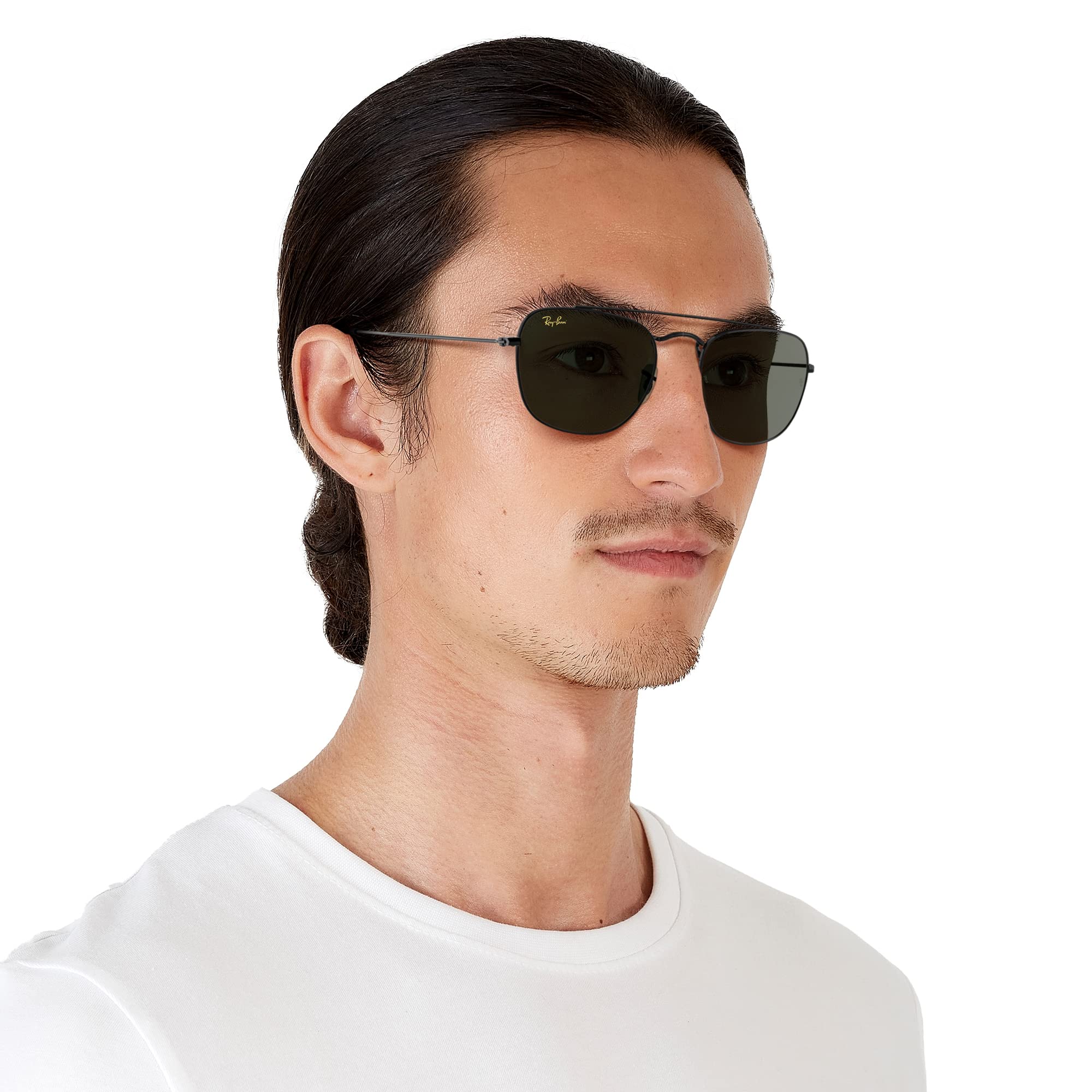 Ray-Ban RB3557 Square Sunglasses for Men - Classic Aviator Style, UV Protection, Polarized Lenses - Perfect for Driving, Outdoor Activities & Fashion Accessories