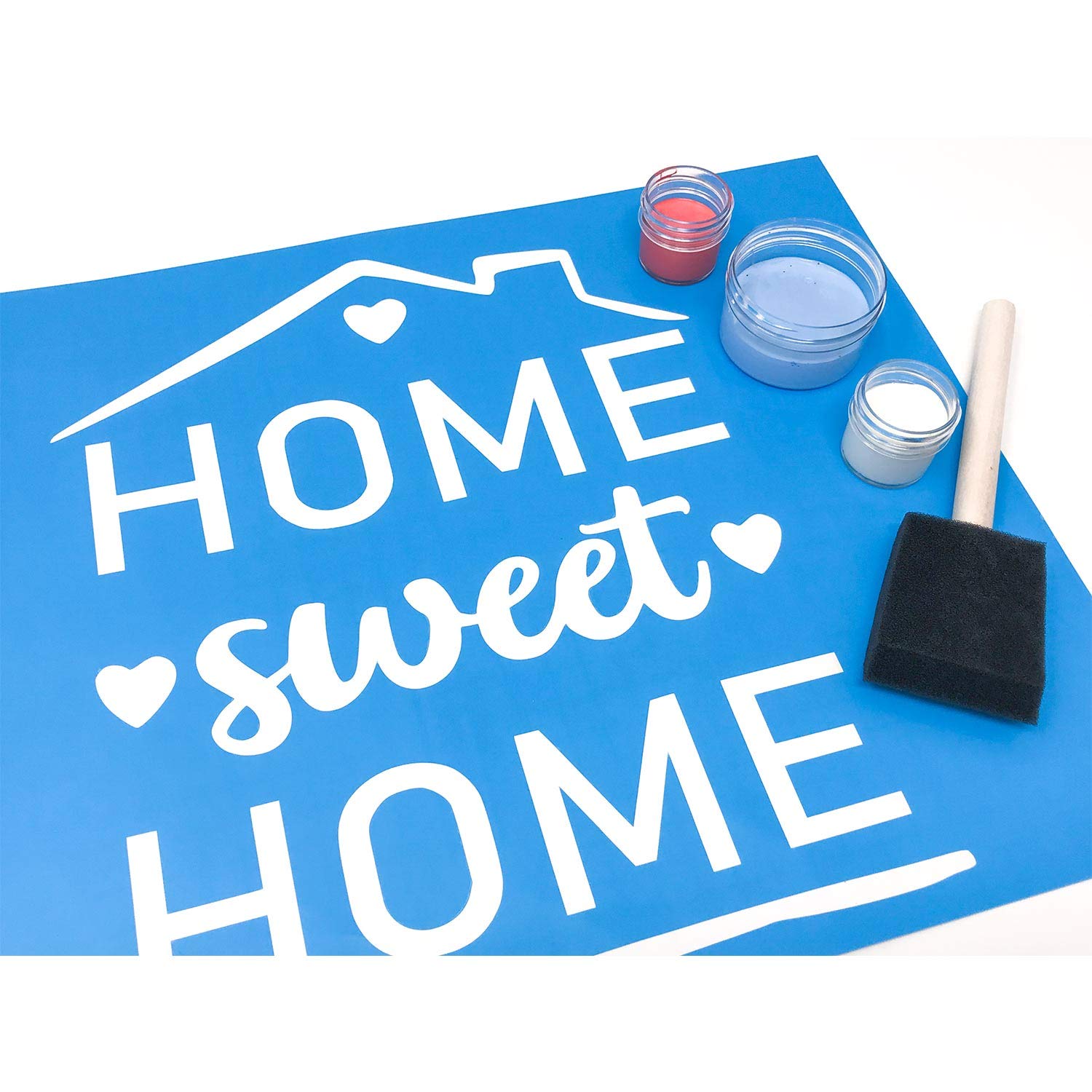 DIY Painting Kit - Home Sweet Home | Adult Painting Craft Kit for Beginners & Hobbyists | Perfect Housewarming Gift & Living Room Wall Art Decor | Great for Relaxation, Home Decoration & Creative Gifts