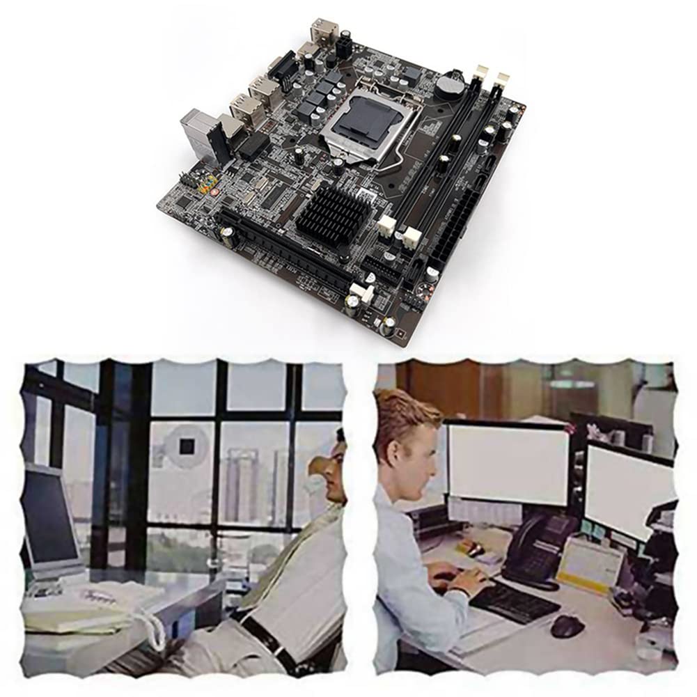 Pitxsgsia H55 Motherboard Accessories Kit - LGA1156 Socket for Intel i3 530 & i5 760 CPUs, DDR3 Memory, Includes i3 530 Processor, Switch Cable & Thermal Paste | Perfect for PC Building, Upgrades & Gaming Rigs