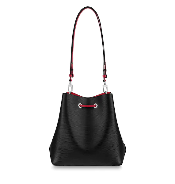 Original LV NéoNoé Epi Leather Handbag in White & Black - Luxury Tote Bag for Women, Perfect for Work, Travel & Everyday Use