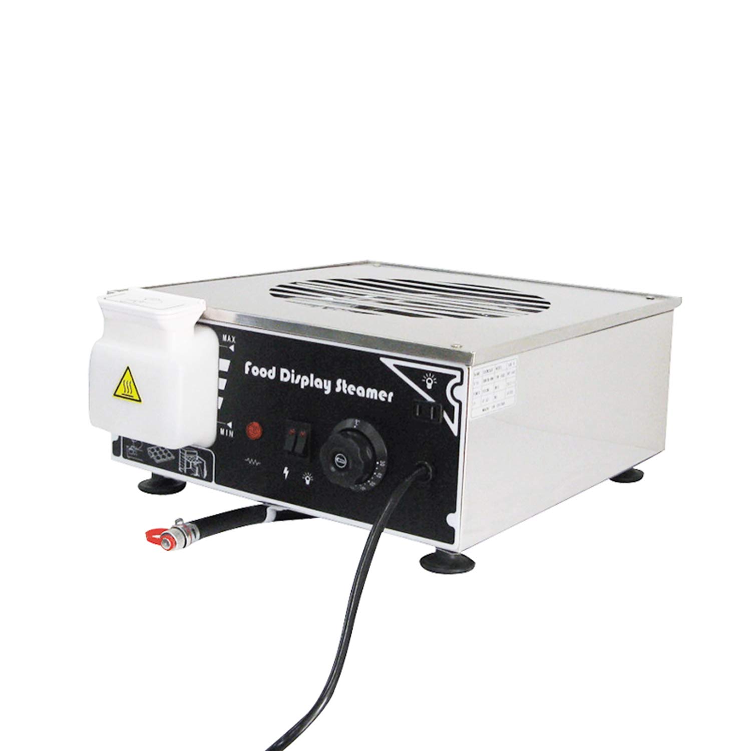 Electric 1-Hole Food Warmer Machine for Restaurants - Automatic Temperature Control Bun Steamer | Perfect for Keeping Bread, Buns & Pastries Warm in Cafes, Bakeries & Buffets