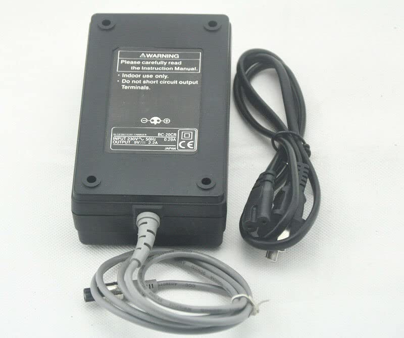 Topcon BT-24Q BT-30Q 2 Pin Battery Charger BC-20CR Replacement - Fast Charging for Surveying Equipment & Construction Tools - Perfect for Field Work & Professional Use