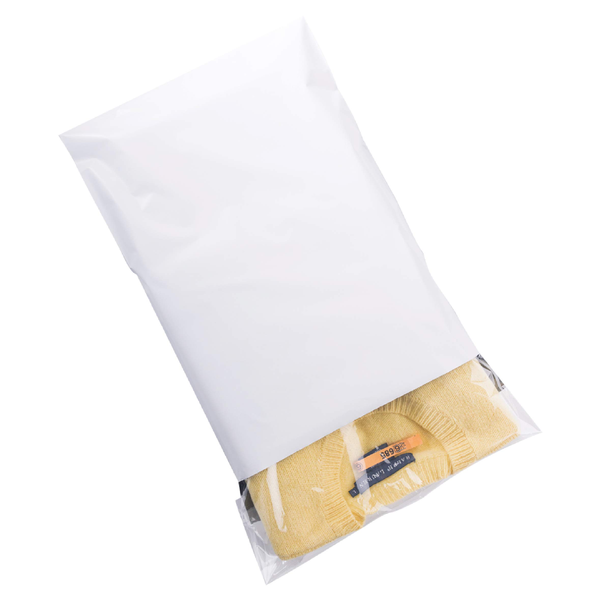 300 PCS 12x15.5 inch White Poly Mailers - Self Adhesive Waterproof Shipping Envelopes, Durable Tear-Proof Mailing Bags for Office, Industrial & Postal Use, Perfect for Ecommerce, Gift Packaging & Mailing Documents