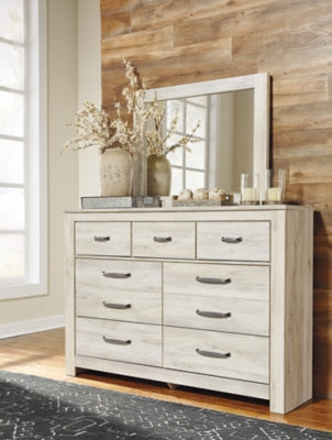 Bellaby Dresser with Mirror - Modern Bedroom Dresser with 6 Drawers & Full-Length Mirror - Perfect for Bedroom Storage, Dorm Room, or Guest Room Organization