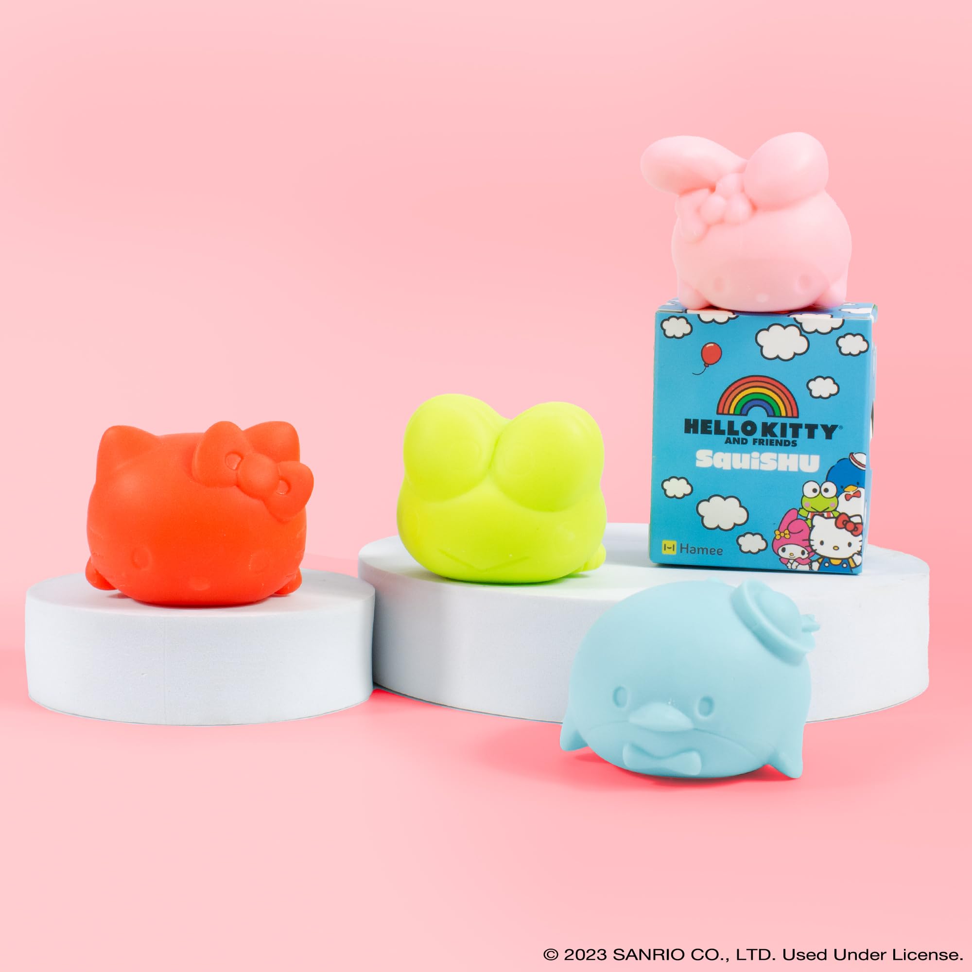 Sanrio Hello Kitty & Friends Squishy Sensory Fidget Toy - Stretchy Dough Pull, Soft Squeeze Ball for Hand Therapy, Stress Relief & Relaxation | Perfect Gift for Kids & Adults | Great for Anxiety Relief, Office Desk Toy & Classroom Sensory Play - Tuxedosam Design