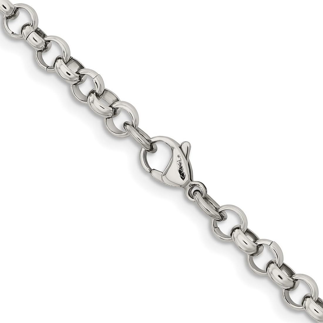 Stainless Steel Rolo Chain Necklace for Women & Men - Adjustable Lengths 16
