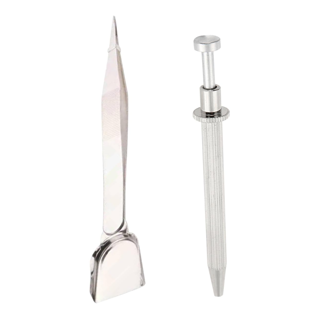 EXCEART 3-Piece Stainless Steel Tweezers Set for Nail Art & Jewelry Making - Professional Manicure & Bead Holding Tools