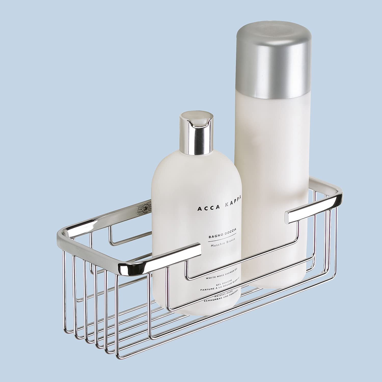 Gedy Nameeks 2419-13 Stainless Steel Wire Double Soap Dish Holder - Rustproof Bathroom Organizer for Shower, Sink & Countertop Storage