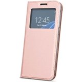 Apple iPhone 7 Clear View Wallet Case - Slim Protective Cover with Card Holder (Rose Gold/Pink) - Perfect for Everyday Use, Travel & Business Meetings