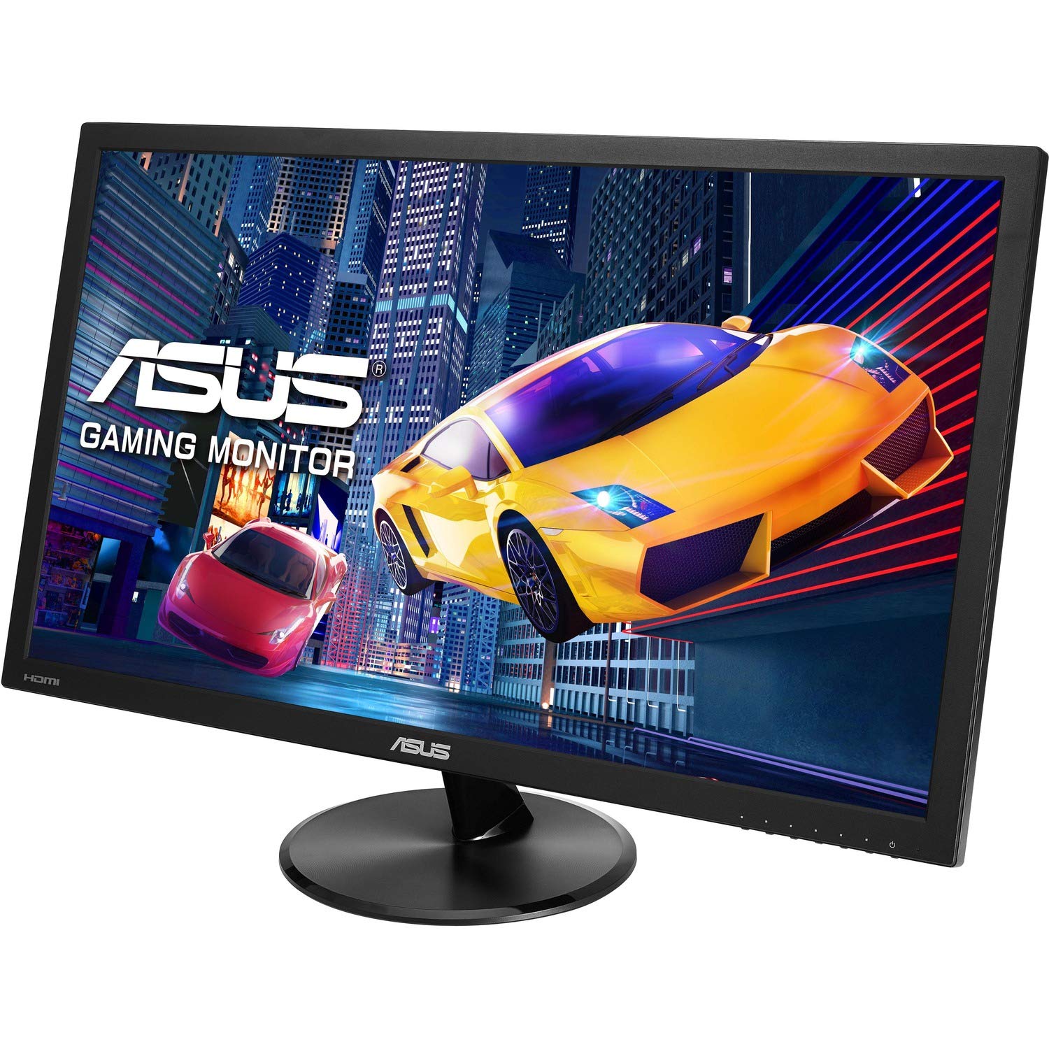 ASUS 21.5 Inch Ultra Slim Gaming Monitor - Full HD 1920x1080, 1ms Response Time, Built-in Speakers, HDMI & VGA Ports (VP228HE) - Perfect for PC Gaming, Home Office, and Entertainment Setup